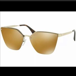 PRADA Catwalk 68TS polarized sunglasses Pale Gold